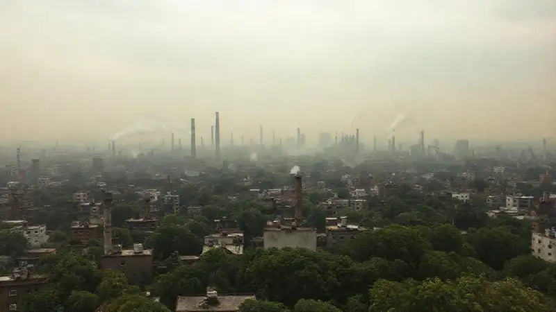 Ciudad contaminada